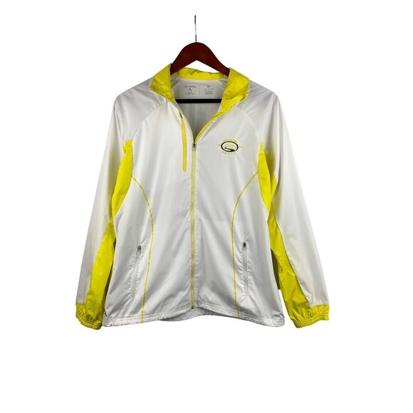 Antigua Womens Desert Dry Jacket M White & Yellow - Picture 1 of 6